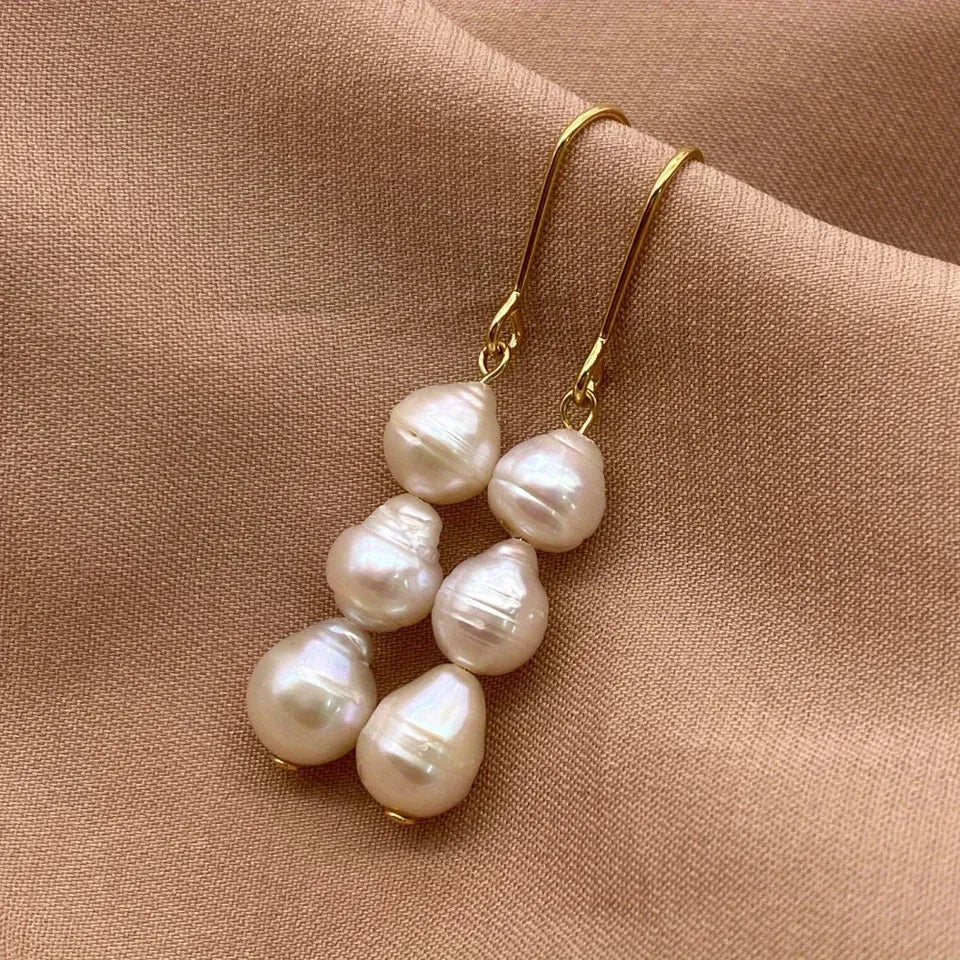 Elegant Baroque Pearl Earrings