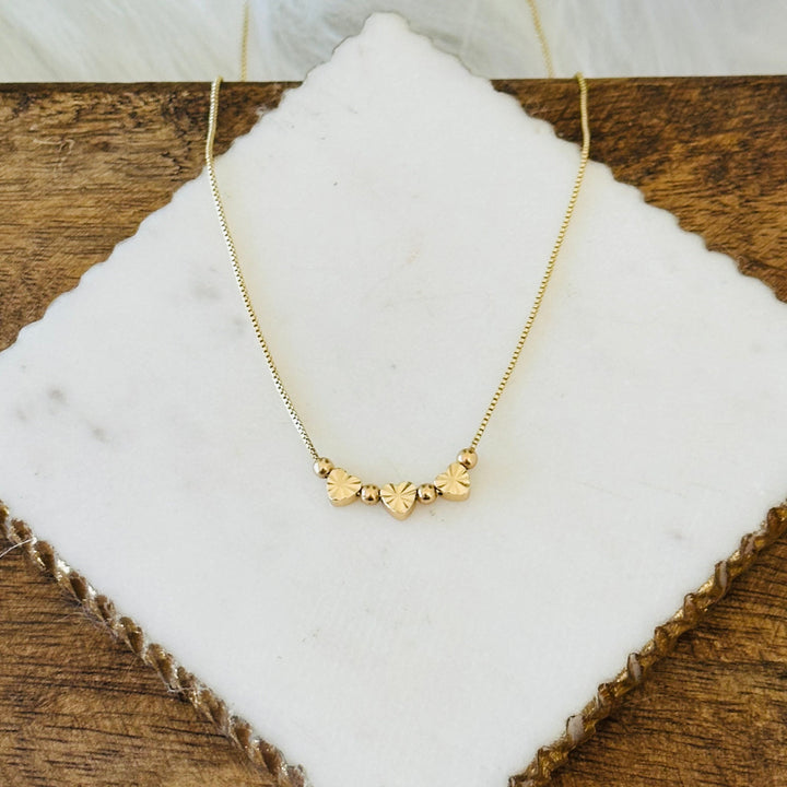 Bella Mini Heart Charms Necklace