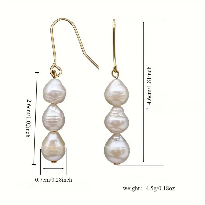Elegant Baroque Pearl Earrings
