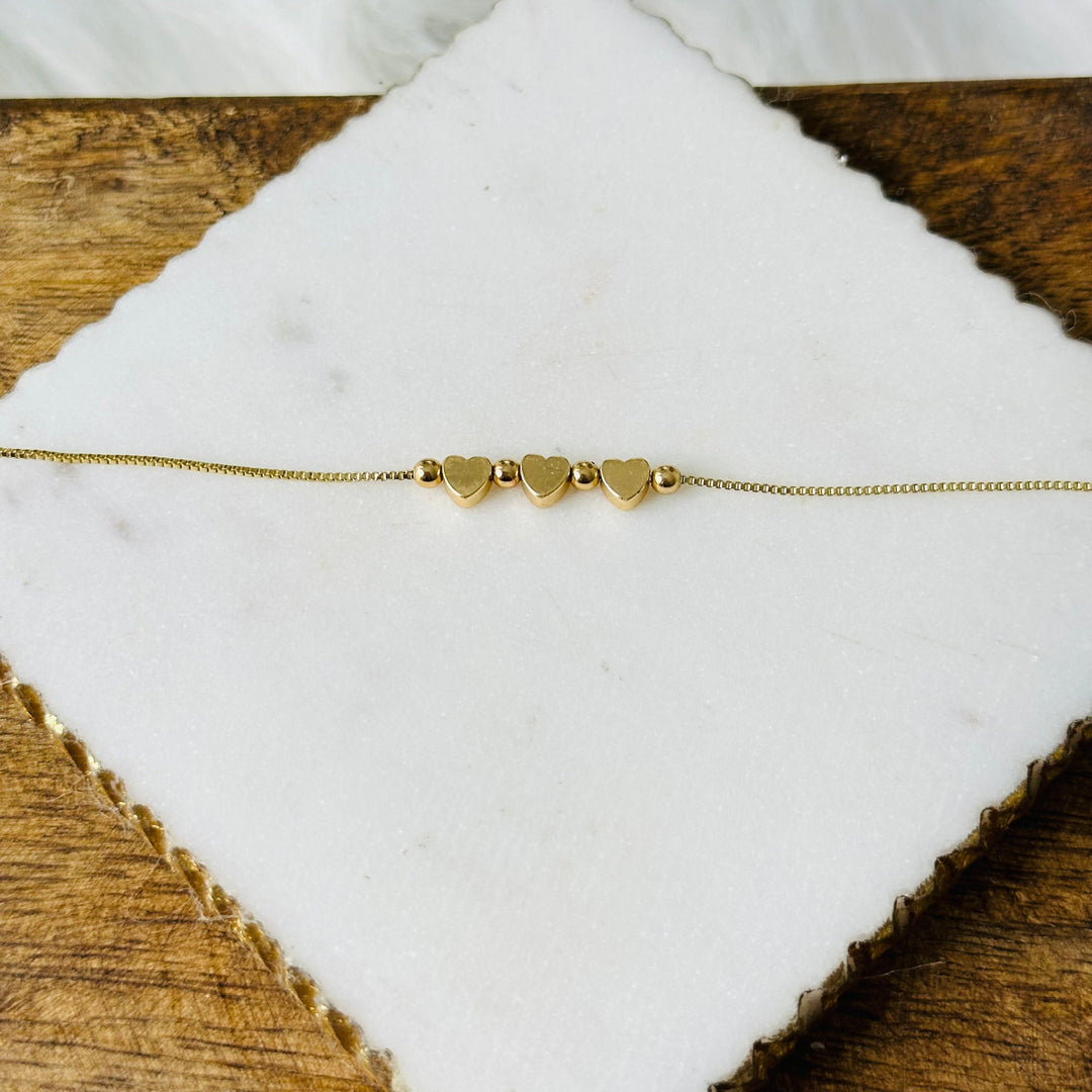 Bella Mini Heart Charms Necklace