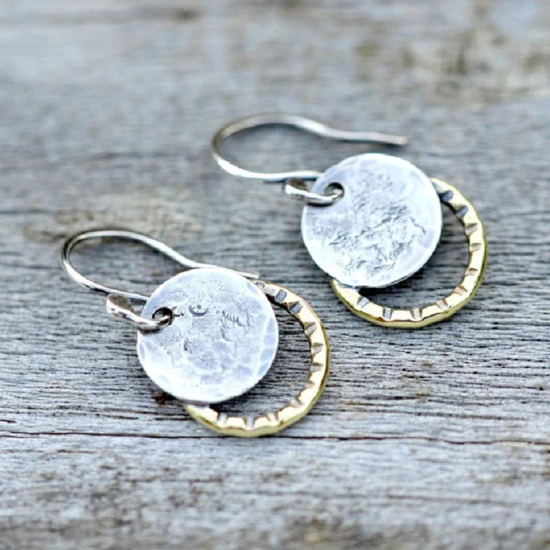 Vintage Gold &amp; Silver Plate Earrings