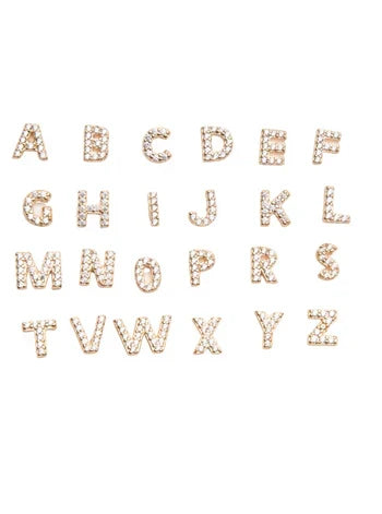 Initial Earring 1pc | Gold 16k