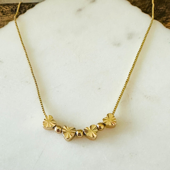 Bella Mini Heart Charms Necklace