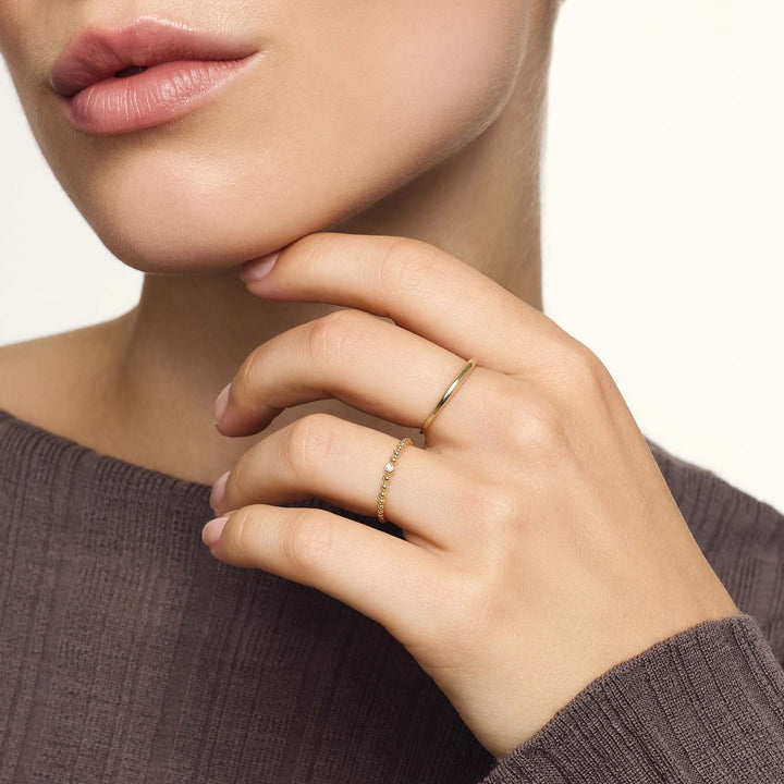 Slim Dome Ring | Gold