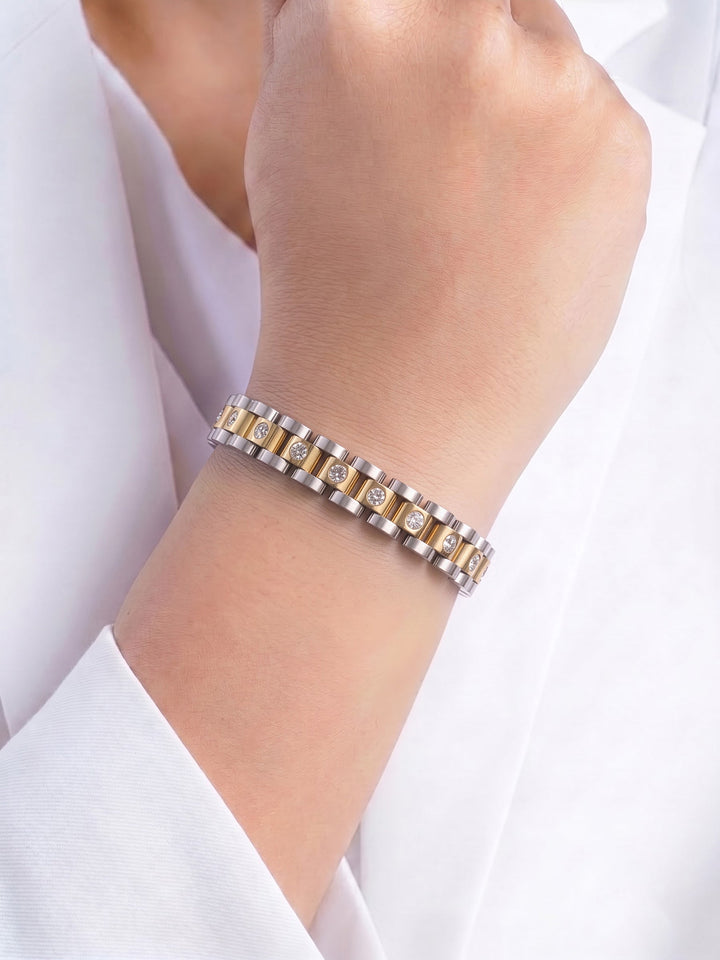 Jenelina Silver - 18K Gold Plated Diamond Women&