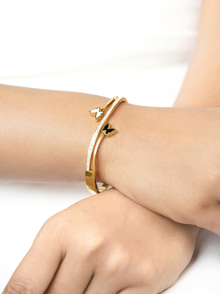 Meghan Butterfly 18K Gold Plated Bracelet