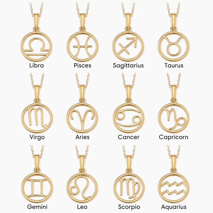 Zodiac sign necklace