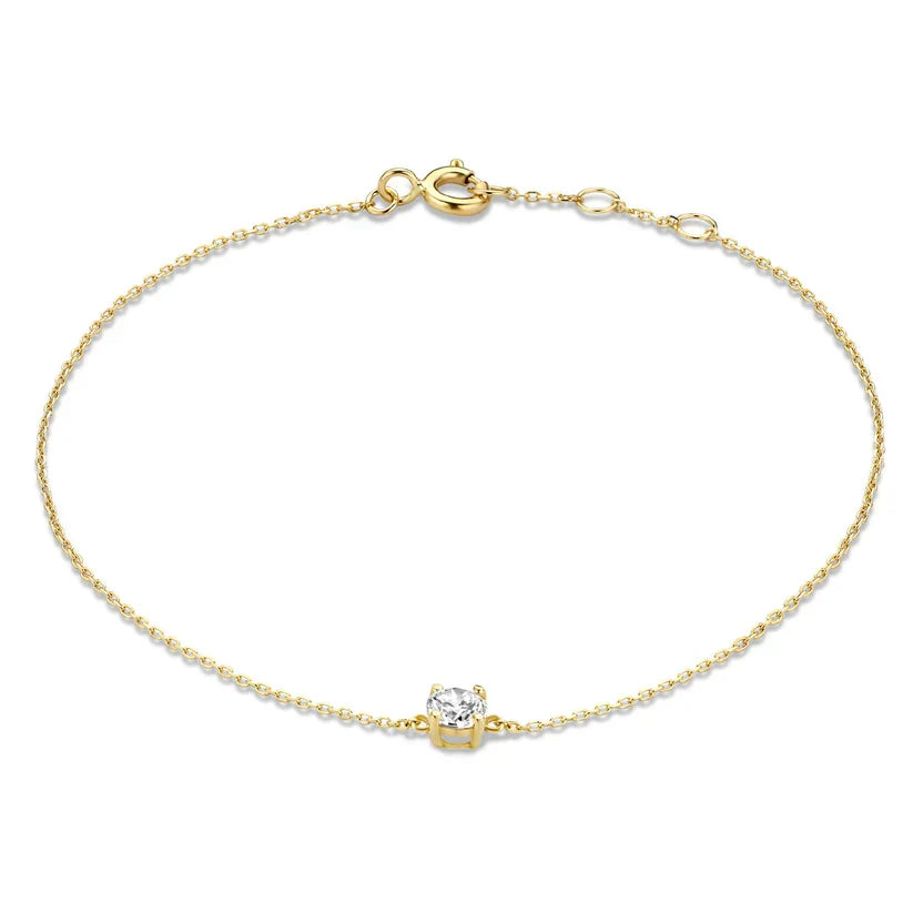 ClÃ©a Stone Bracelet | White Gold
